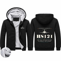 Thumbnail for Hawker Siddeley HS 121 Trident 2E Zipped Sweatshirts - Heritage - Black