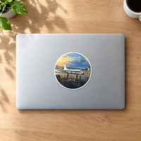 Thumbnail for Hawker Siddeley HS 748 Series 2A - 3D - Circle Sticker - MacBook