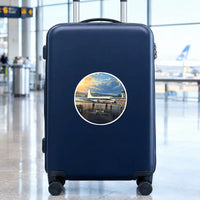 Thumbnail for Hawker Siddeley HS 748 Series 2A - 3D - Circle Sticker - Suitcase