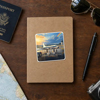 Thumbnail for Hawker Siddeley HS 748 Series 2A - 3D + Name - Square Sticker - Notebook