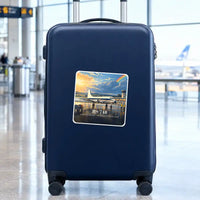 Thumbnail for Hawker Siddeley HS 748 Series 2A - 3D - Square Sticker - Suitcase