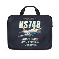 Thumbnail for Hawker Siddeley HS 748 Series 2A - Cartoon + Name - Laptop Bag