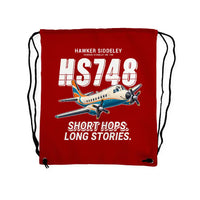 Thumbnail for Hawker Siddeley HS 748 Series 2A - Drawstring Bag - Cartoon - Red