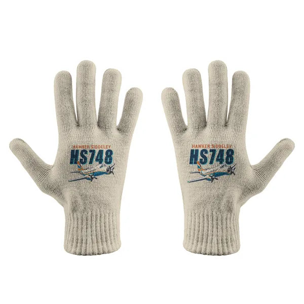 Hawker Siddeley HS 748 Series 2A - Gloves - Full - Cartoon - Beige