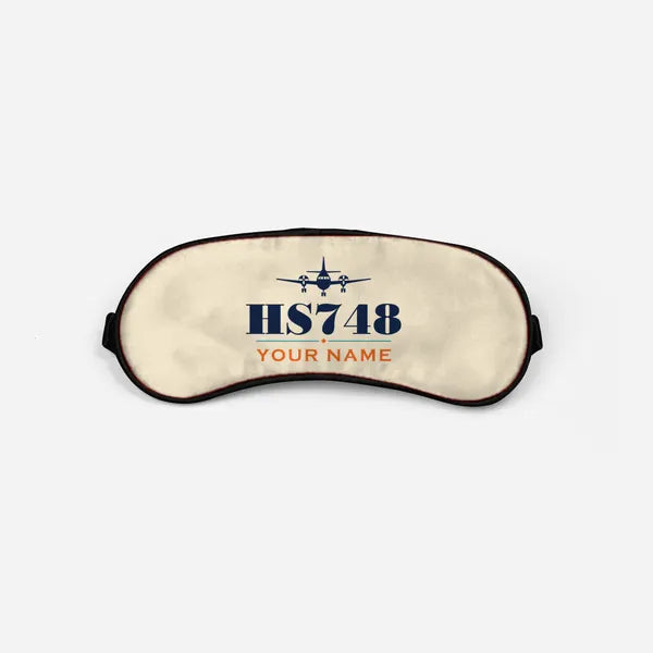 Hawker Siddeley HS 748 Series 2A - Heritage + Name - Sleep Mask - Beige