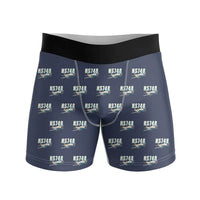 Thumbnail for Hawker Siddeley HS 748 Series 2A - Men Boxers - Cartoon Pattern - Navy Blue