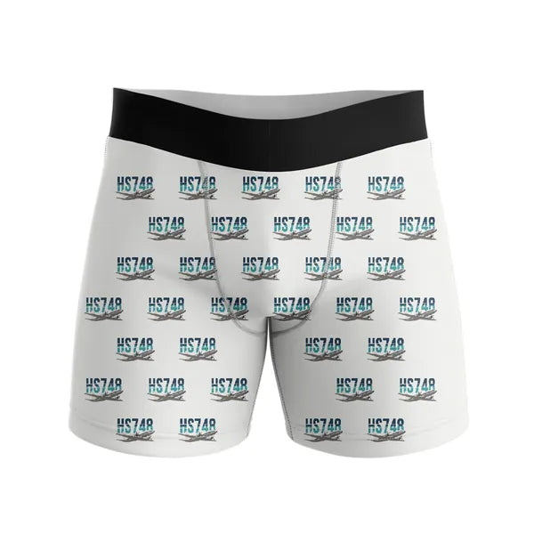 Hawker Siddeley HS 748 Series 2A - Men Boxers - Original Pattern - White