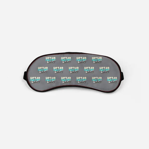 Hawker Siddeley HS 748 Series 2A - Original Pattern - Sleep Mask - Gray