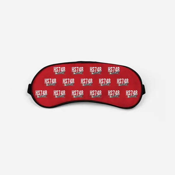 Hawker Siddeley HS 748 Series 2A - Original Pattern - Sleep Mask - Red