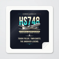 Thumbnail for Hawker Siddeley HS 748 Series 2A - Original - Square Sticker - Peel
