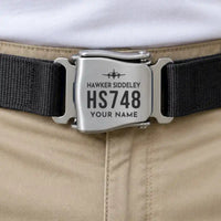Thumbnail for Hawker Siddeley HS 748 Series 2A - Seat Belt - Heritage + Name - Black