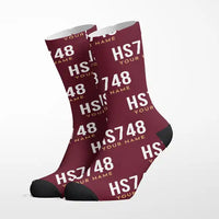 Thumbnail for Hawker Siddeley HS 748 Series 2A - Socks - Burgundy + Name