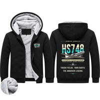 Thumbnail for Hawker Siddeley HS 748 Series 2A Zipped Sweatshirts - Original - Black