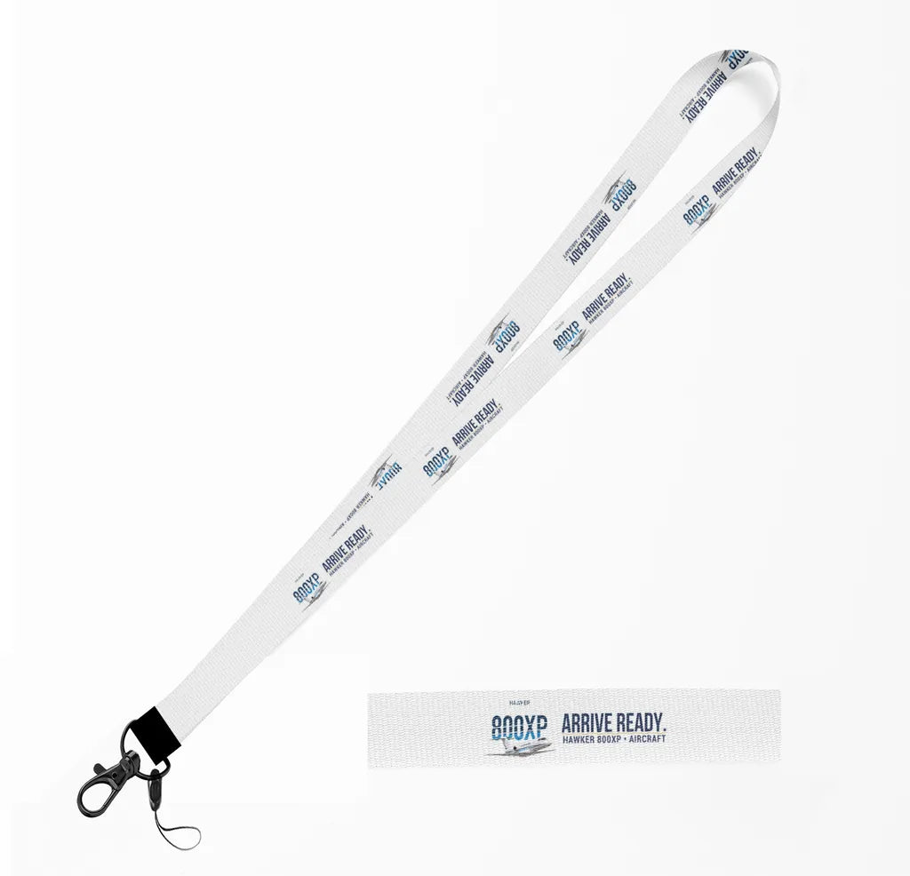 Hawker 800XP lanyard - white