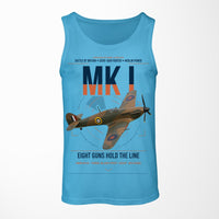 Thumbnail for Hawker Hurricane Mk I design on sky blue tank top