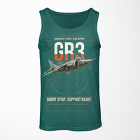 Thumbnail for Hawker Siddeley Harrier GR3 design on green tank top