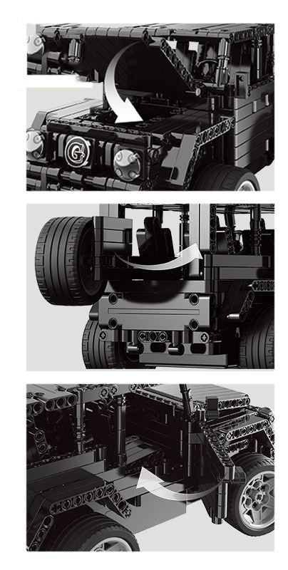 651Pcs Benz G car For RC Building Blocks Car Model