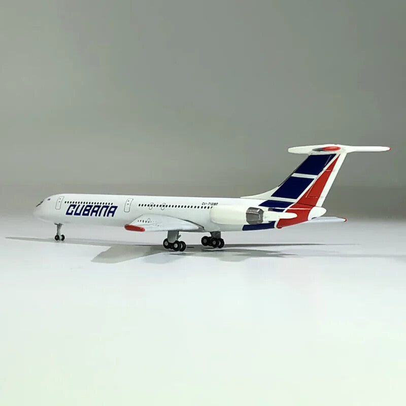 Ilyushin Il-62M  Cubana Airlines Airplane Model (1:500 Scale)