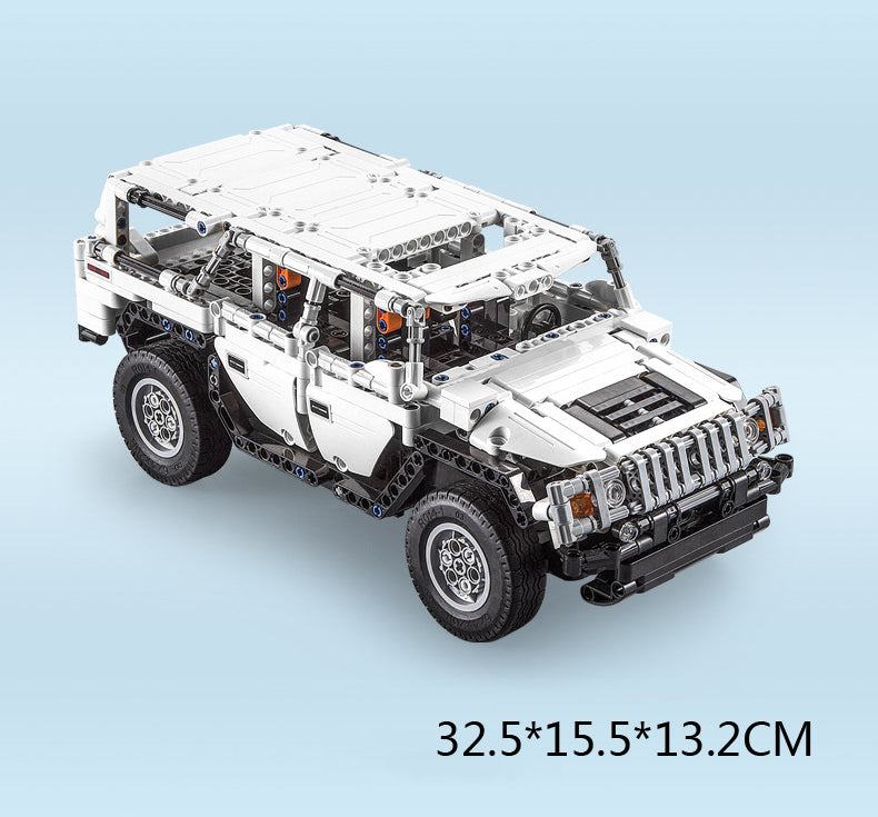 575Pcs Remote Control Car Warrior H2 For RC Building Blocks Car Model