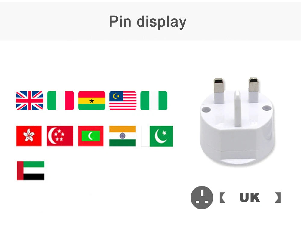 3 in 1 travel adapter conversion plug Universal conversion plug for US UK EU AU plug converter Multi-function conversion plug