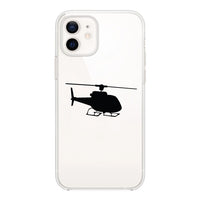 Thumbnail for Helicopter Designed Transparent Silicone iPhone Cases