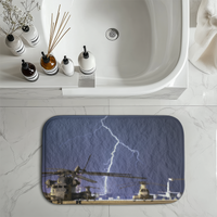 Thumbnail for Helicopter & Lighting Strike Designed Bath Mats