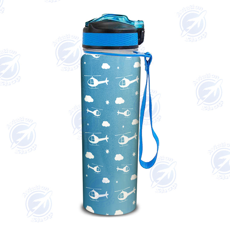 Helicopters & Clouds Designed Sports Kettles