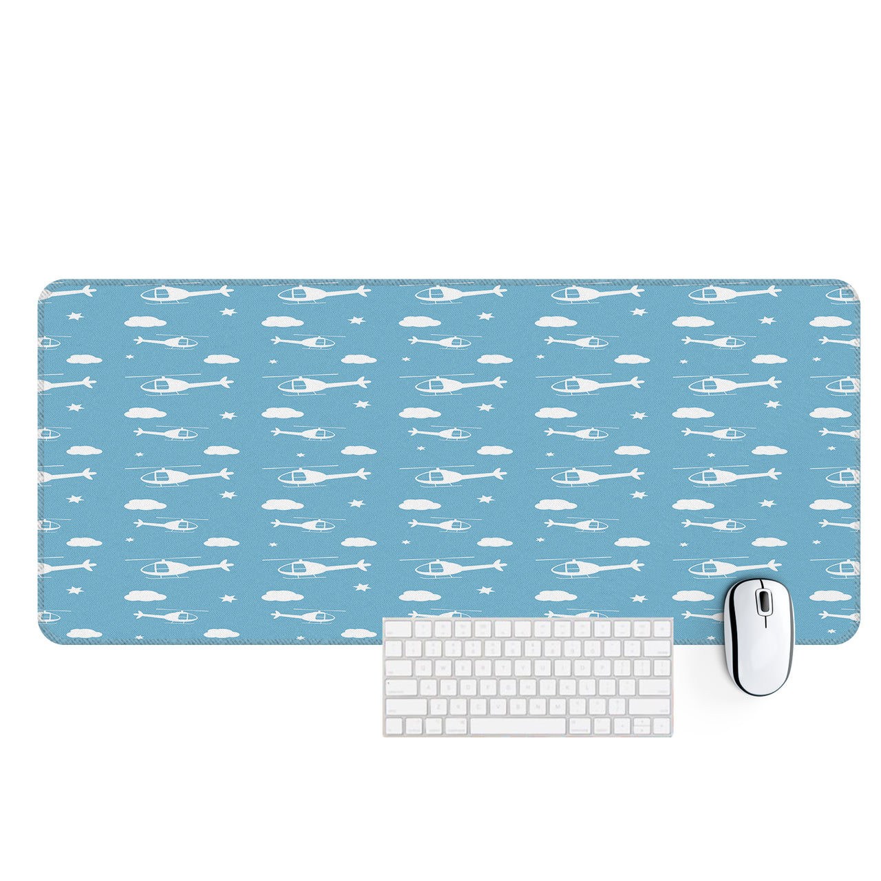 Helicopters & Clouds Designed Desk Mats
