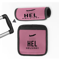 Thumbnail for Helsinki Airport (HEL) Luggage Handle Covers - Pink