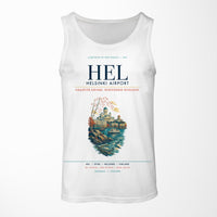 Thumbnail for Helsinki Airport (HEL) design on white tank top