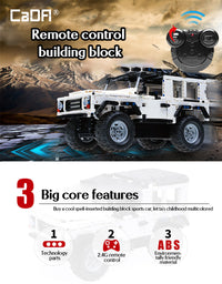Thumbnail for 533Pcs Defender Remote Control SUV Car Building Blocks For RC Car Model