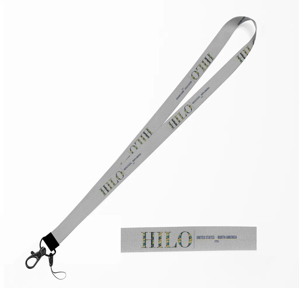 Hilo City Series lanyard - light gray