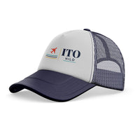 Thumbnail for Hilo International Airport (ITO) trucker cap - dark blue