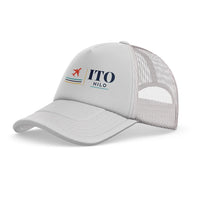 Thumbnail for Hilo International Airport (ITO) trucker cap - white