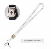 Thumbnail for Hilton Head City Series seat belt lanyard - white