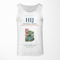 Thumbnail for Hiroshima Airport (HIJ) design on white tank top