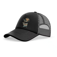 Thumbnail for History Still Echoes Above trucker cap - full black