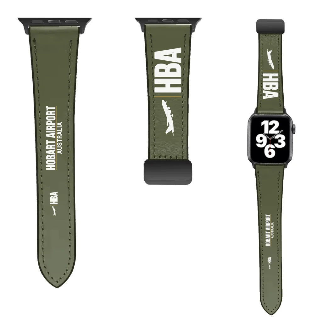 WBV6 | Hobart Airport HBA | Leather - Green Army