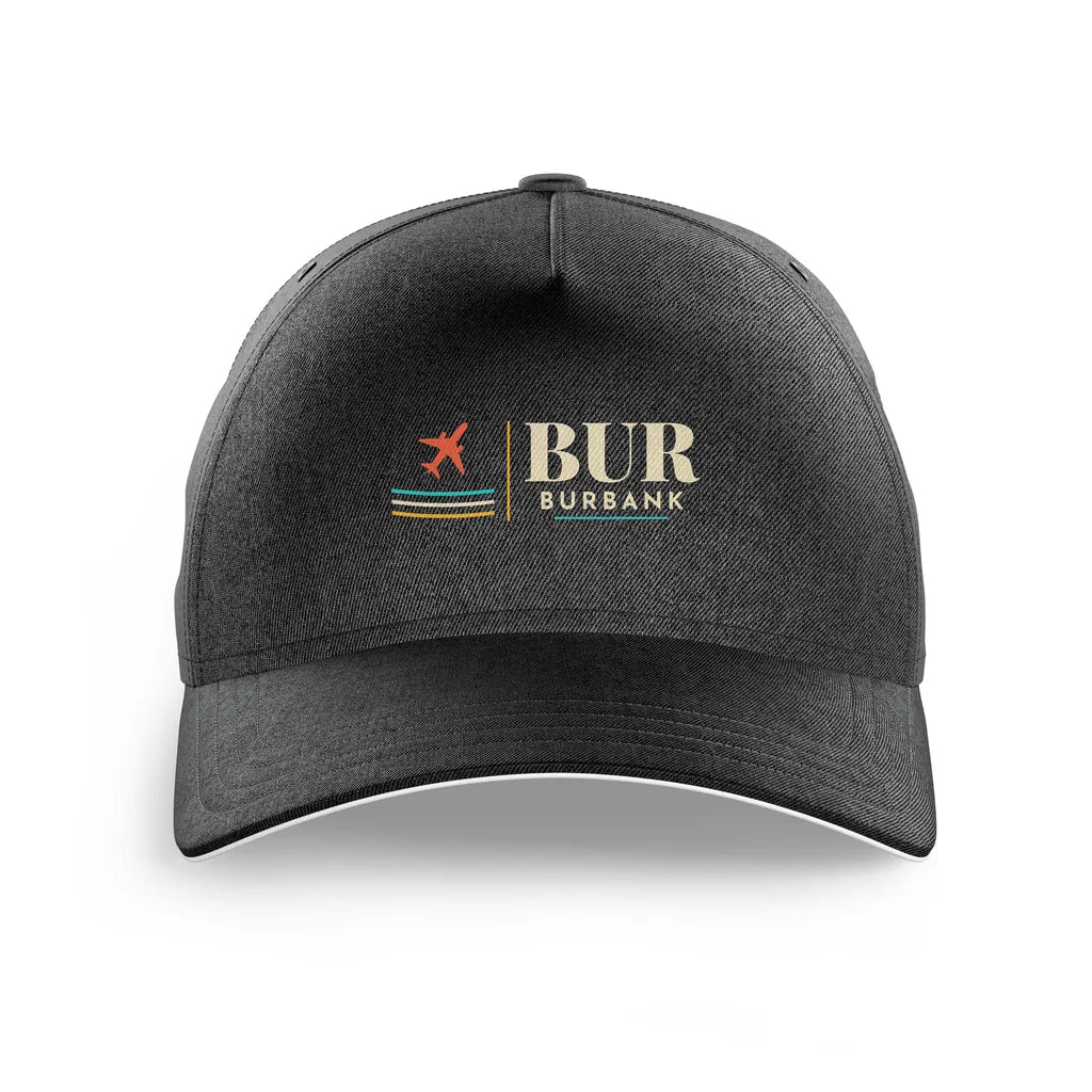Hollywood Burbank Airport (BUR) printed hat - black