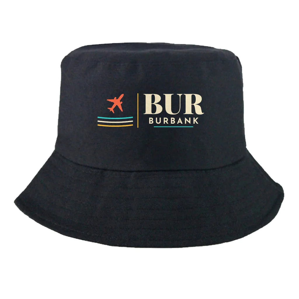 Hollywood Burbank Airport (BUR) summer hat - black
