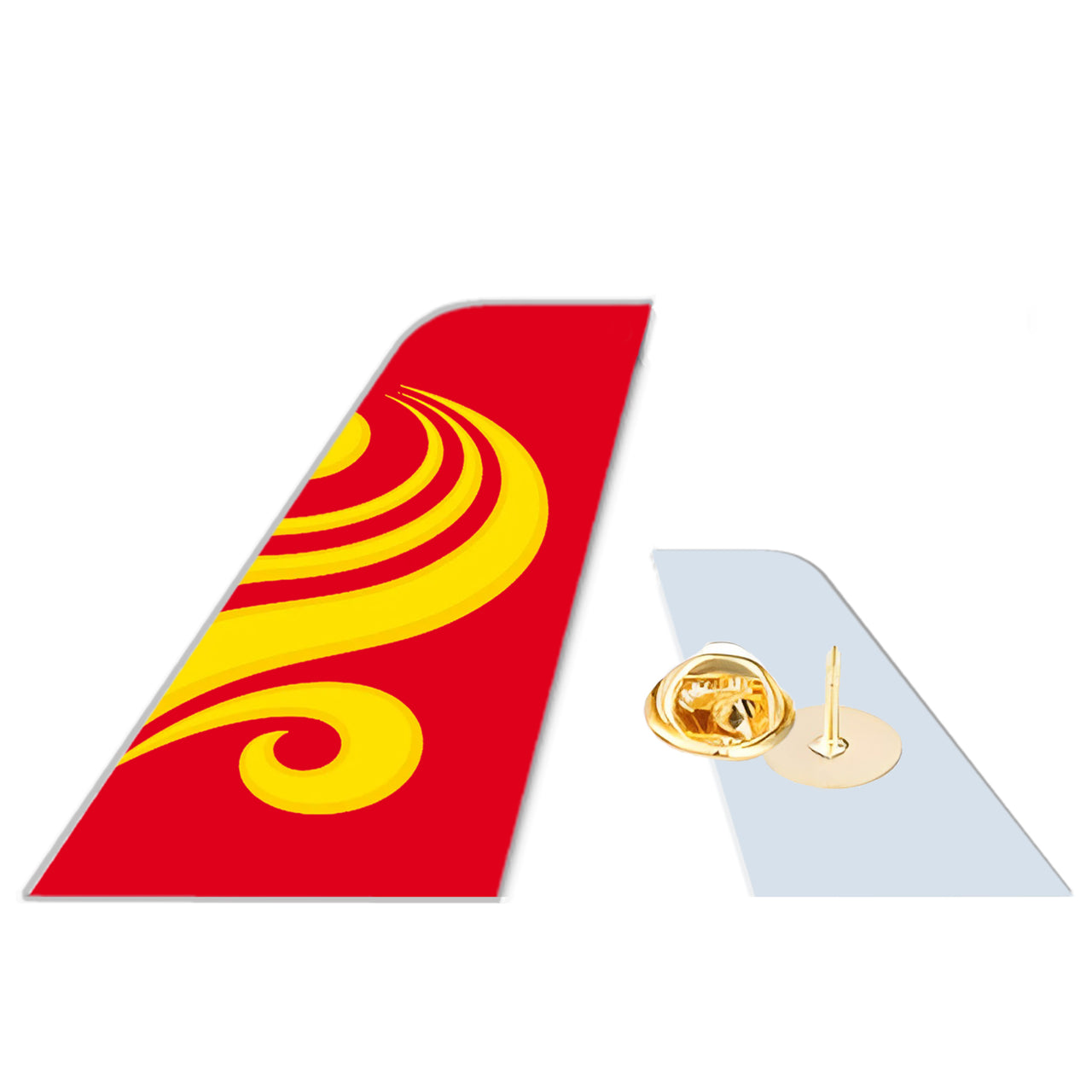 Hong Kong Airlines Designed Tail Shape Badges & Pins