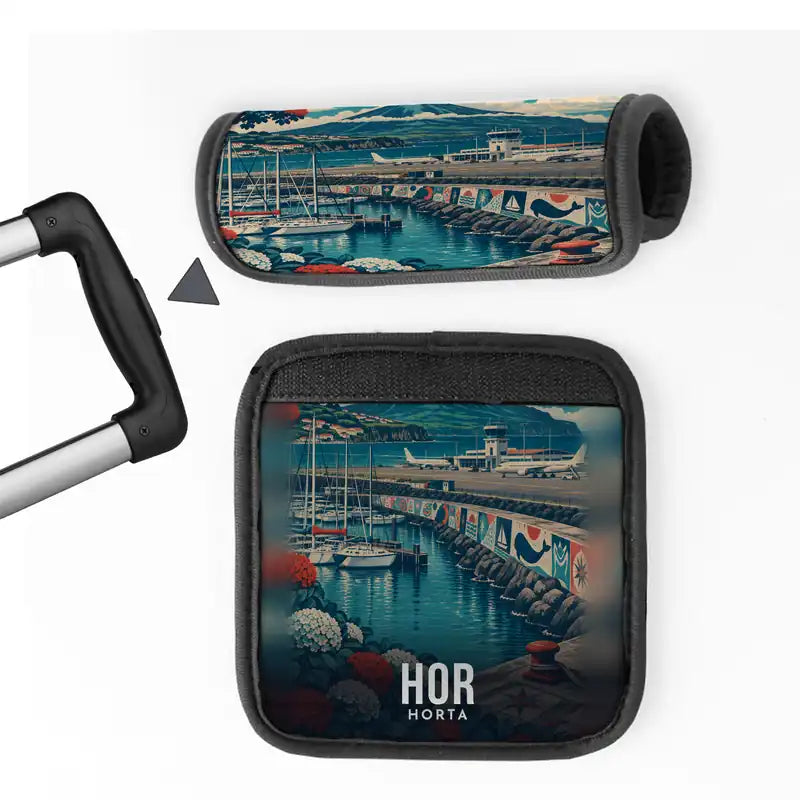 Horta Airport (HOR) Luggage Handle Covers - 3D Full Print