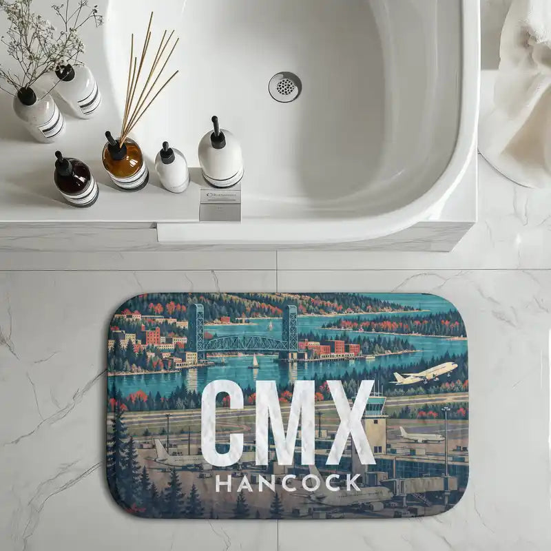 Houghton County Memorial Airport (CMX) bath mat