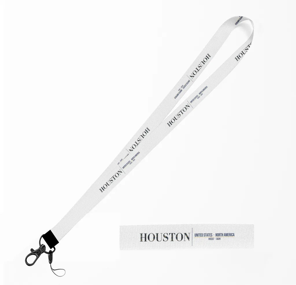 Houston City Series lanyard - white