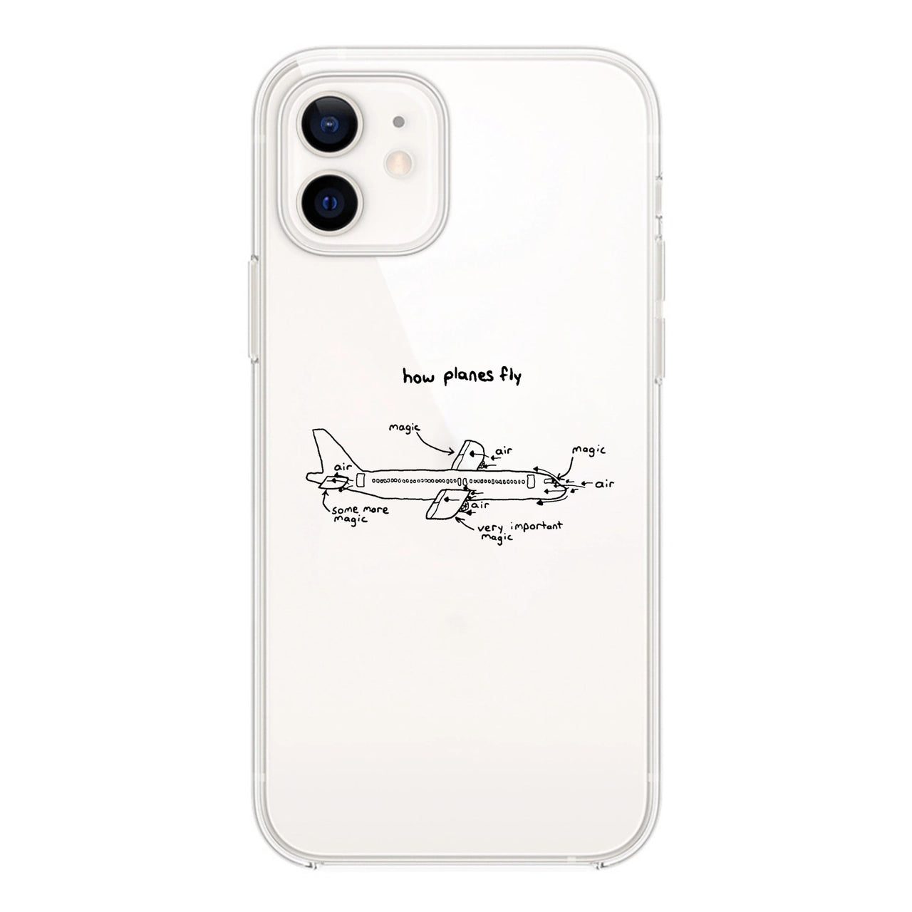 How Planes Fly Designed Transparent Silicone iPhone Cases