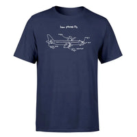 Thumbnail for How Planes Fly design on navy blue single side