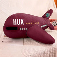 Thumbnail for Huatulco International Airport (HUX) - Airplane Pillows - Burgundy + Name