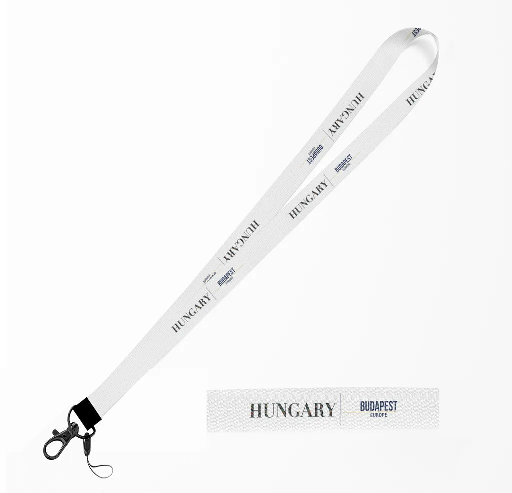 Hungary Country Series lanyard - white