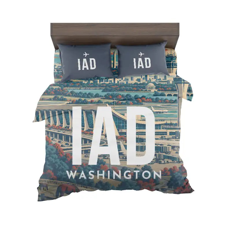 Washington Dulles International Airport (IAD) Bedding Sets & Blankets - Bedding Set - Scene