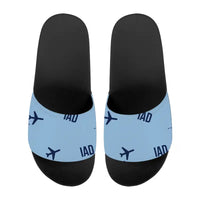 Thumbnail for Washington Dulles International Airport (IAD) Slippers & Flip Flops - Slippers - Sport - Pattern - Light Blue